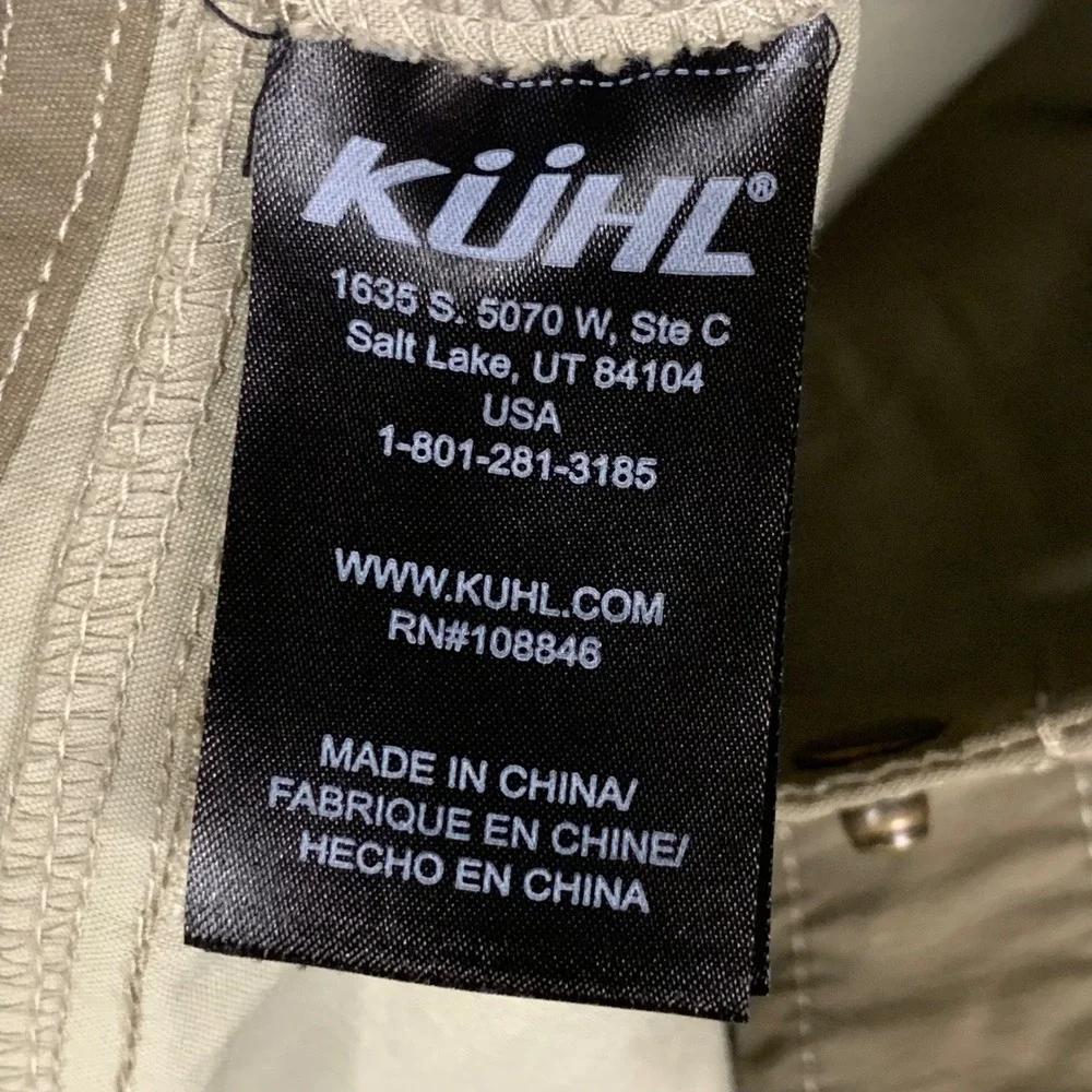KUHL Boys Ramblr Shorts Khaki Youth Size L 14-16 Outdoor Hiking Cargo 5534 NEW